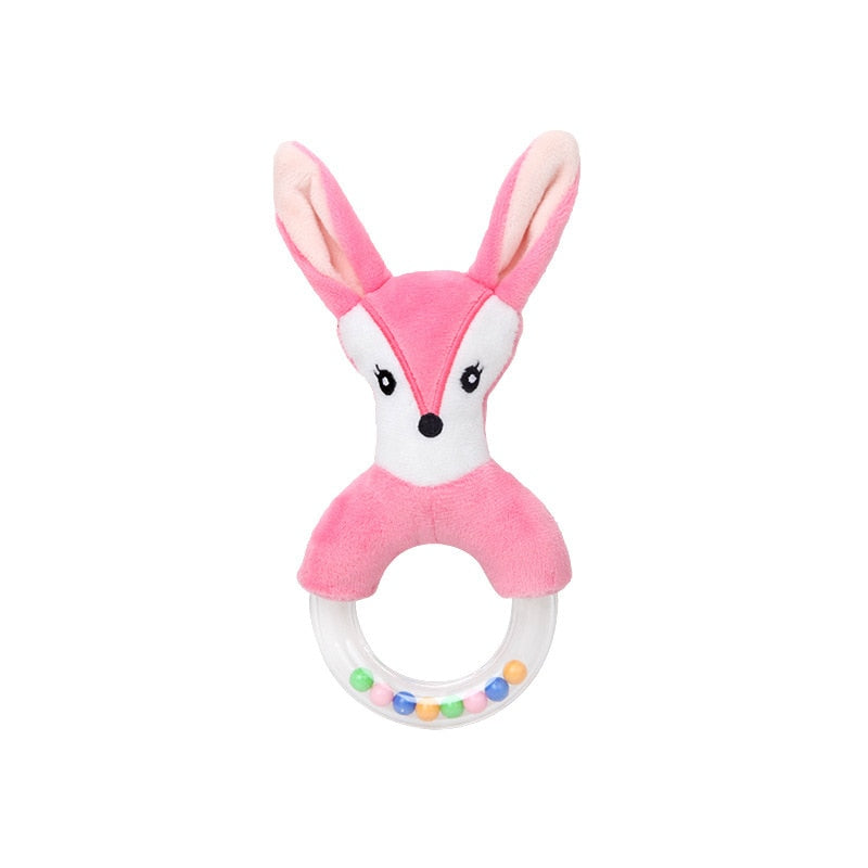 Baby toy with hanging rattles