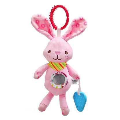 Baby toy with hanging rattles