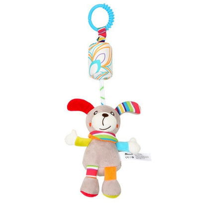Baby toy with hanging rattles
