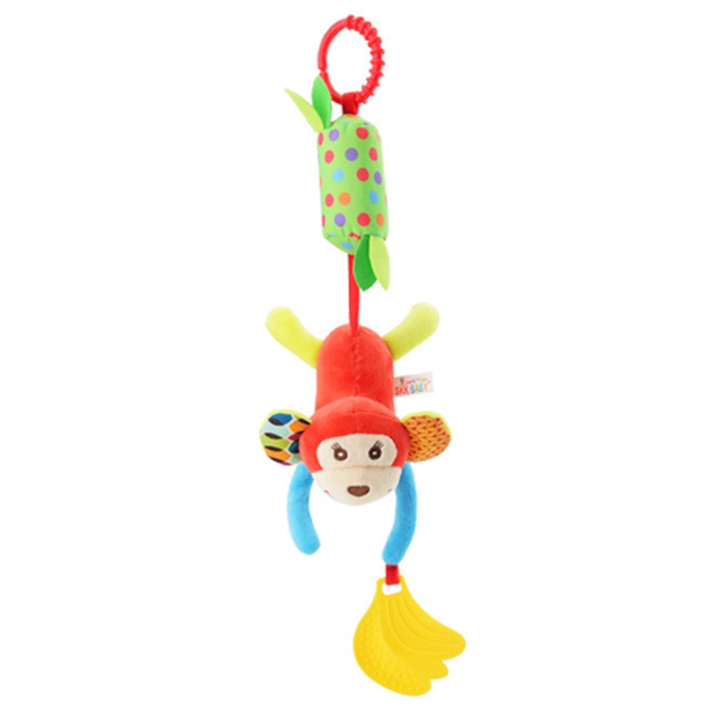 Baby toy with hanging rattles