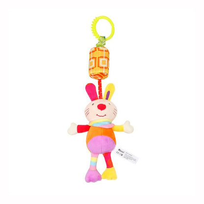 Baby toy with hanging rattles