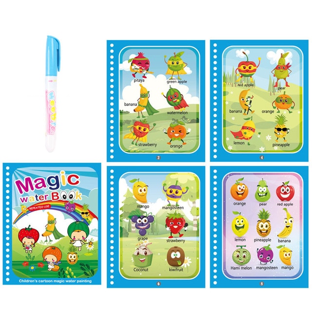 Toy Magic Water Book with Pen