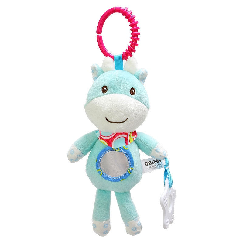 Baby toy with hanging rattles