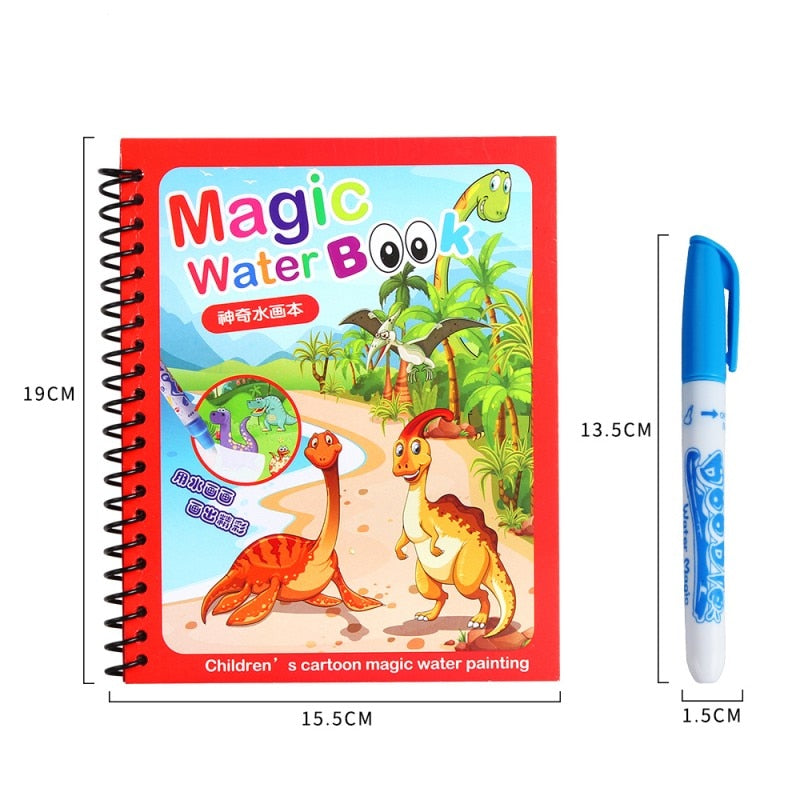 Toy Magic Water Book with Pen