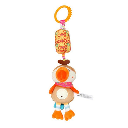 Baby toy with hanging rattles