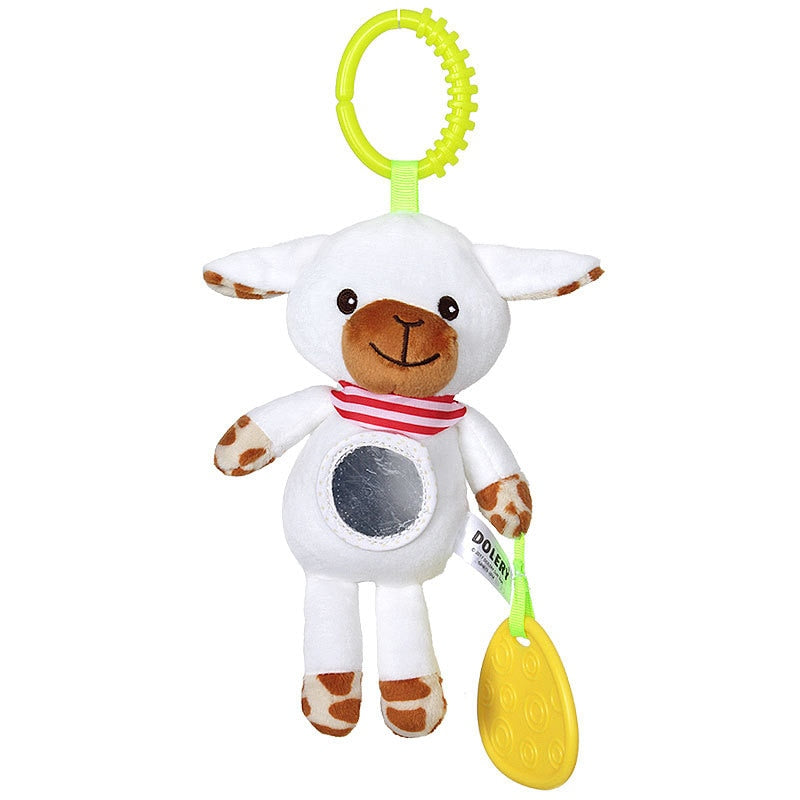 Baby toy with hanging rattles