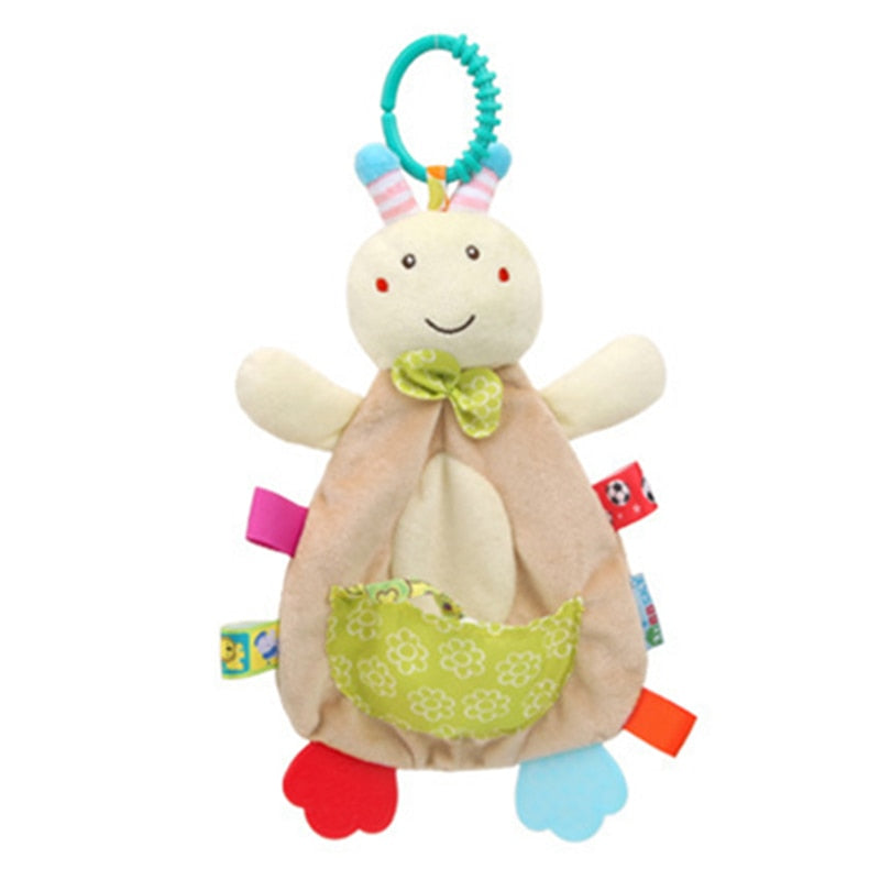 Baby toy with hanging rattles