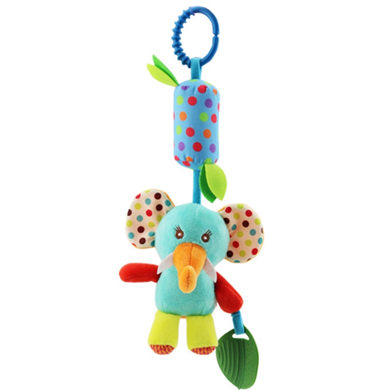 Baby toy with hanging rattles