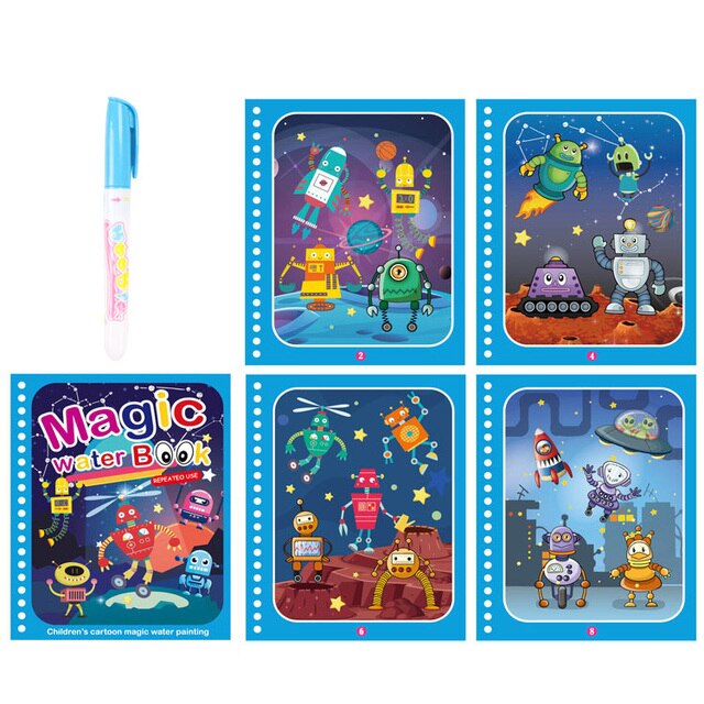 Toy Magic Water Book with Pen