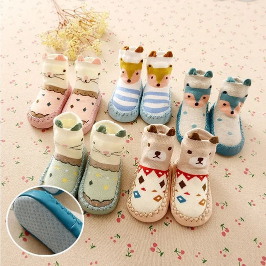 Baby Cute Animal Socks with Rubber Anti Slip Sole