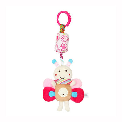 Baby toy with hanging rattles