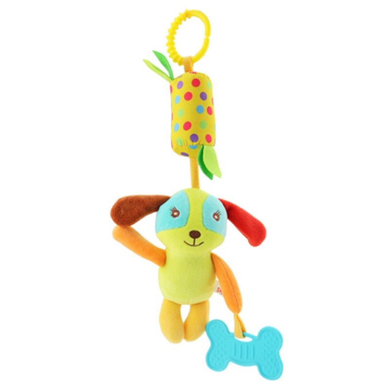 Baby toy with hanging rattles