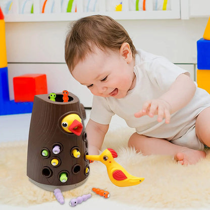 Woodpecker Catching Worms™  Montessori Toy