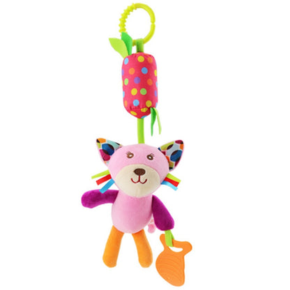 Baby toy with hanging rattles