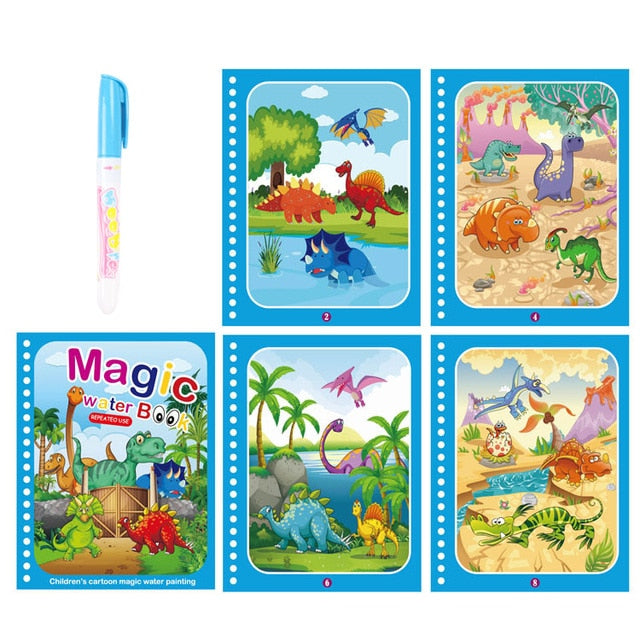 Toy Magic Water Book with Pen