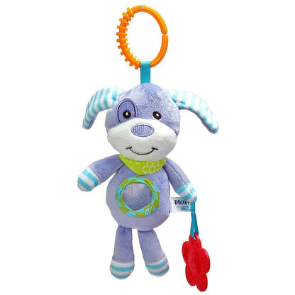 Baby toy with hanging rattles