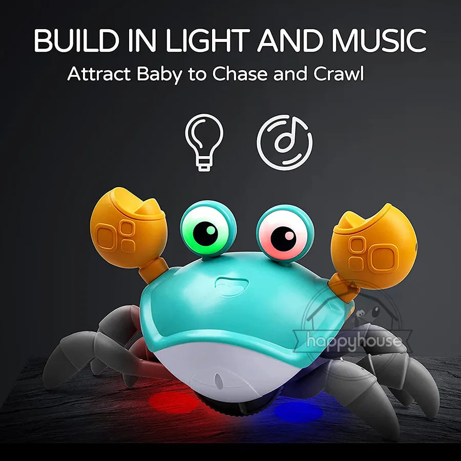 Crawling Crab Baby Toys with Music LED Light