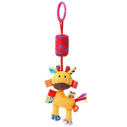 Baby toy with hanging rattles