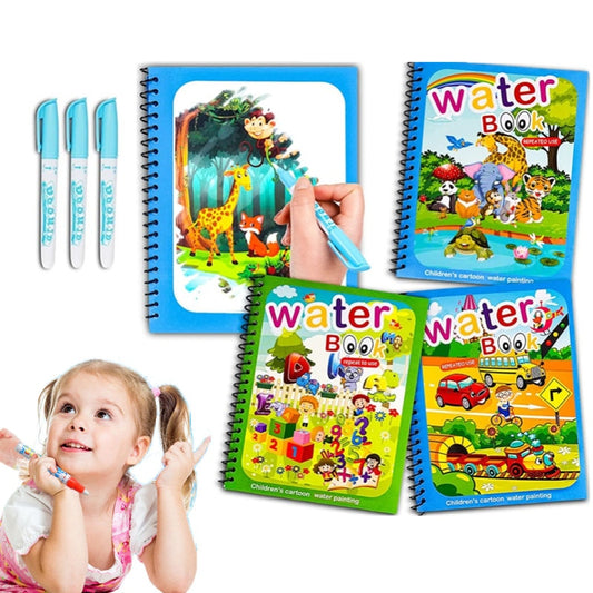 Toy Magic Water Book with Pen