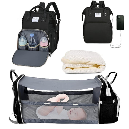 Portable Nappy Backpack Bag Large Maternity Bag